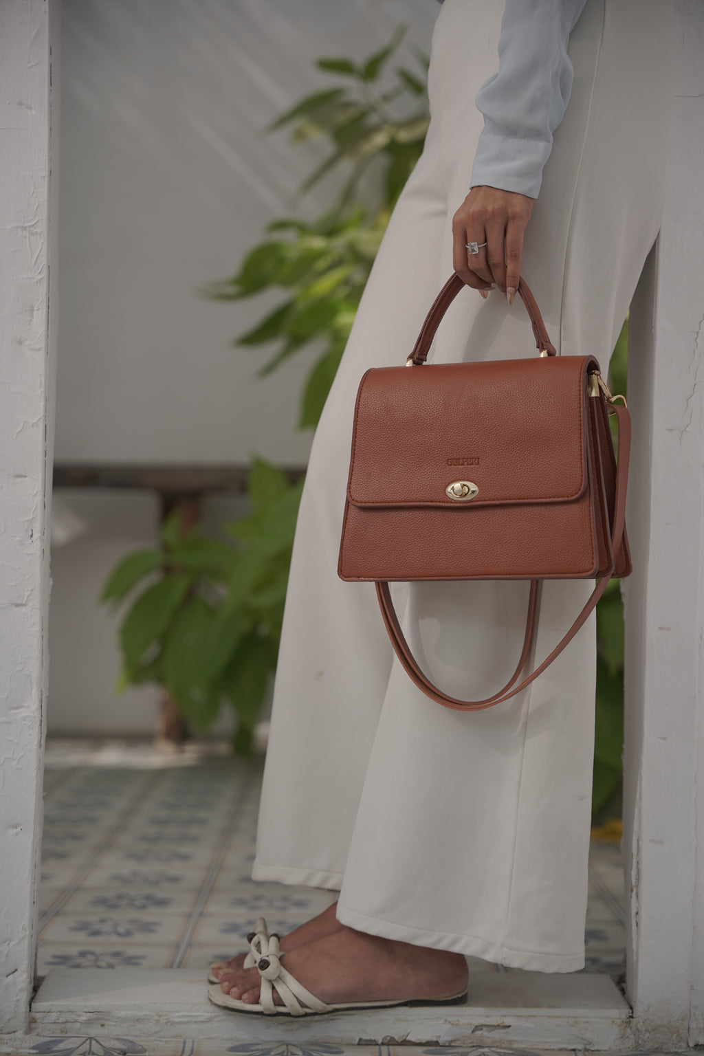 Poise Bag – Premium Faux Leather Crossbody & Shoulder Bag for Women | Flap + Zip | Gold-Tone Accessories