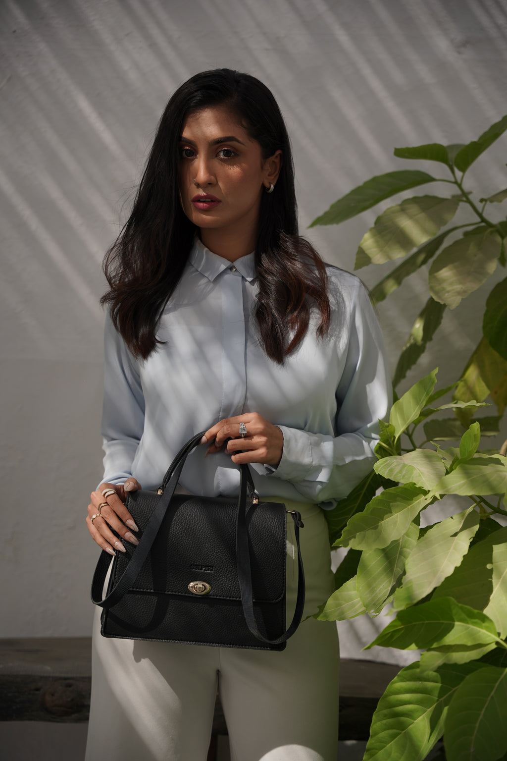 Poise Bag – Premium Faux Leather Crossbody & Shoulder Bag for Women | Flap + Zip | Gold-Tone Accessories