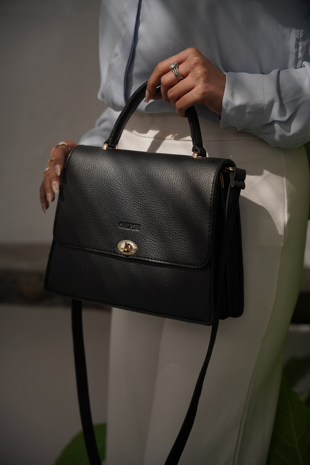 Poise Bag – Premium Faux Leather Crossbody & Shoulder Bag for Women | Flap + Zip | Gold-Tone Accessories