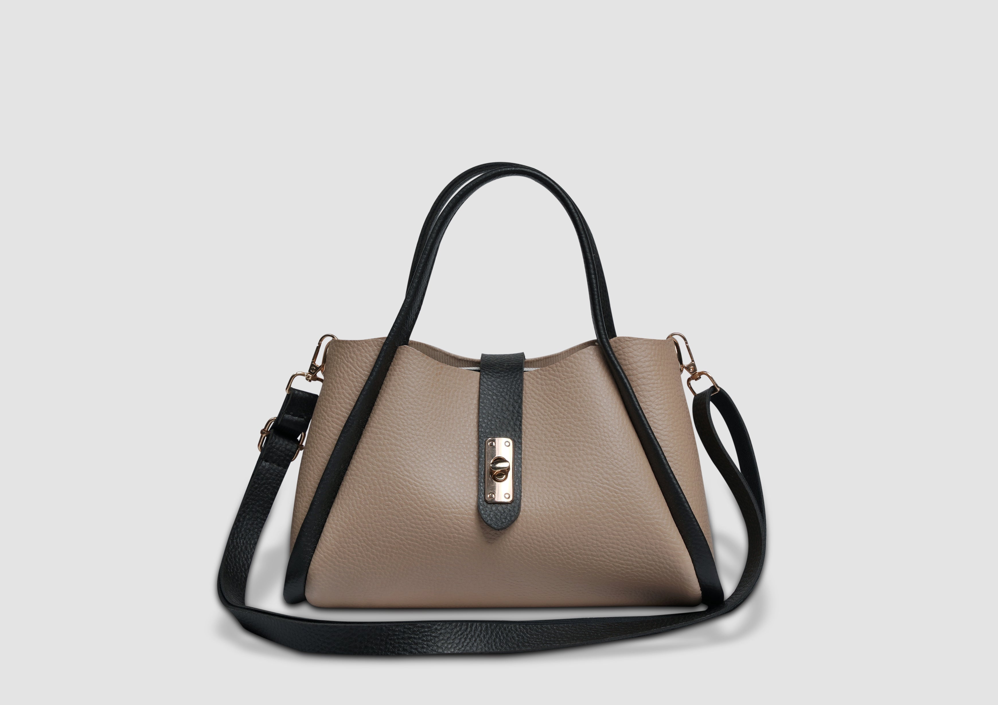 Mini Bee Handbag – Premium Faux Leather Women’s Shoulder & Crossbody Bag | Lock Closure | Gold-Tone Accessories