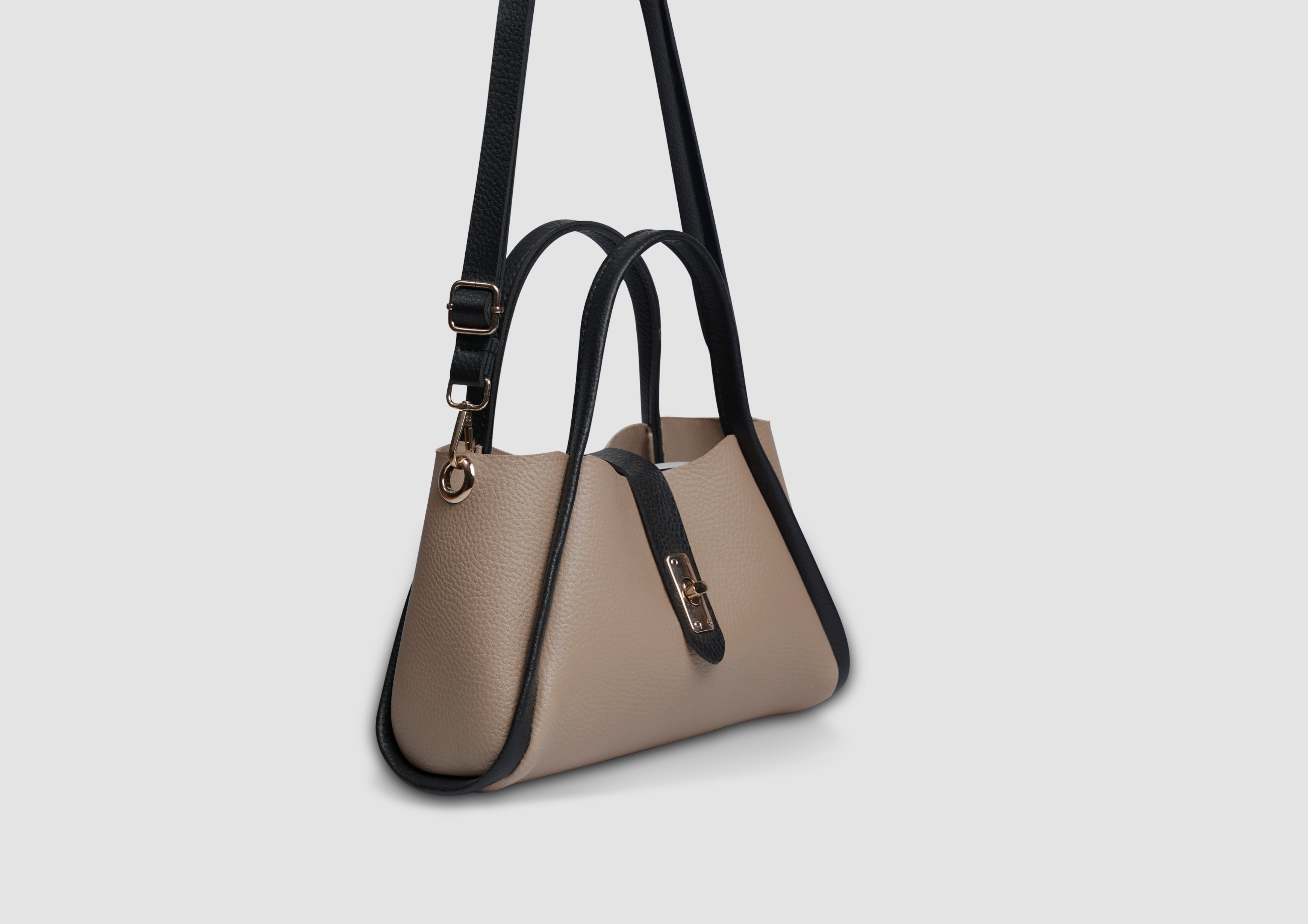 Mini Bee Handbag – Premium Faux Leather Women’s Shoulder & Crossbody Bag | Lock Closure | Gold-Tone Accessories