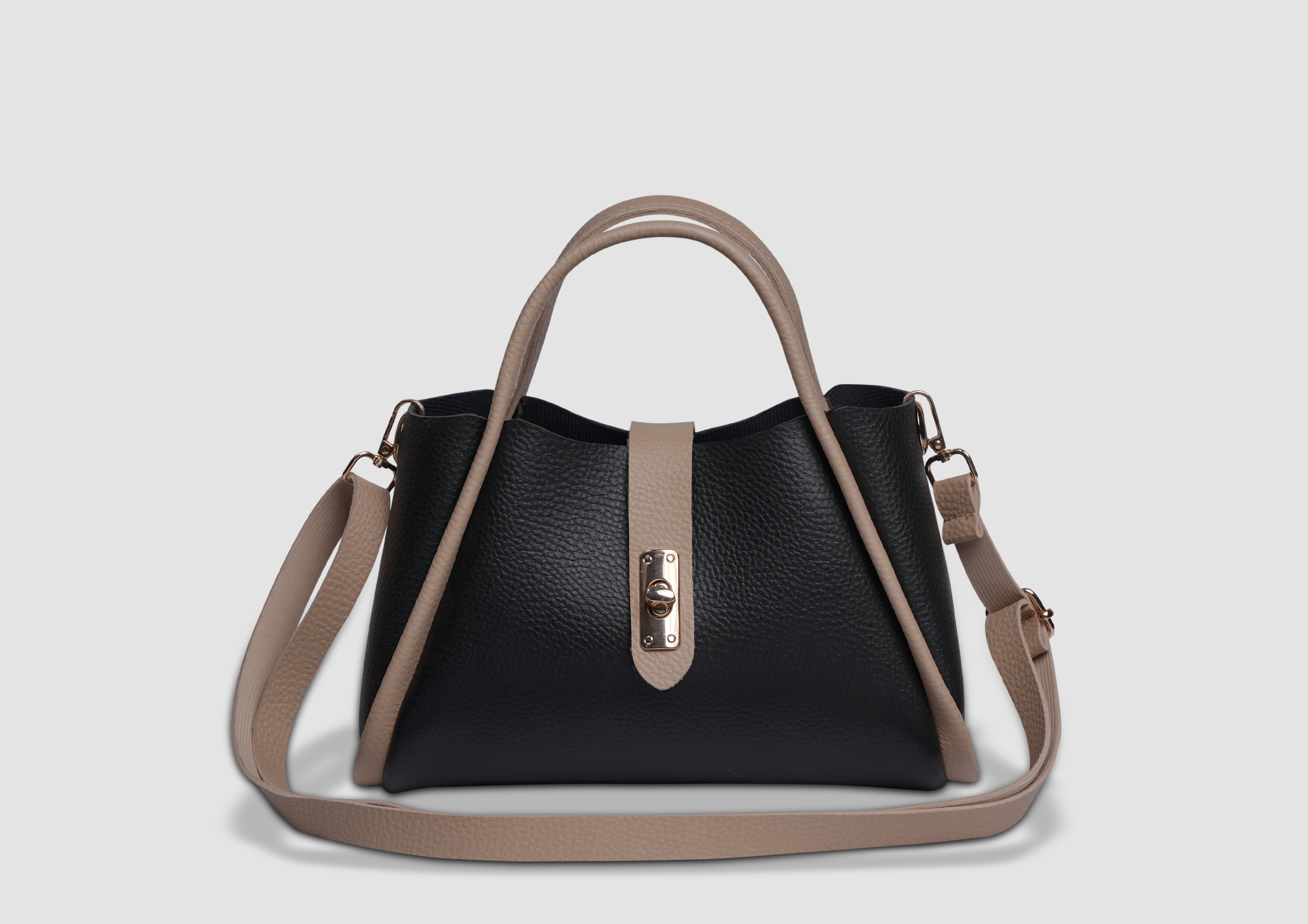 Mini Bee Handbag – Premium Faux Leather Women’s Shoulder & Crossbody Bag | Lock Closure | Gold-Tone Accessories