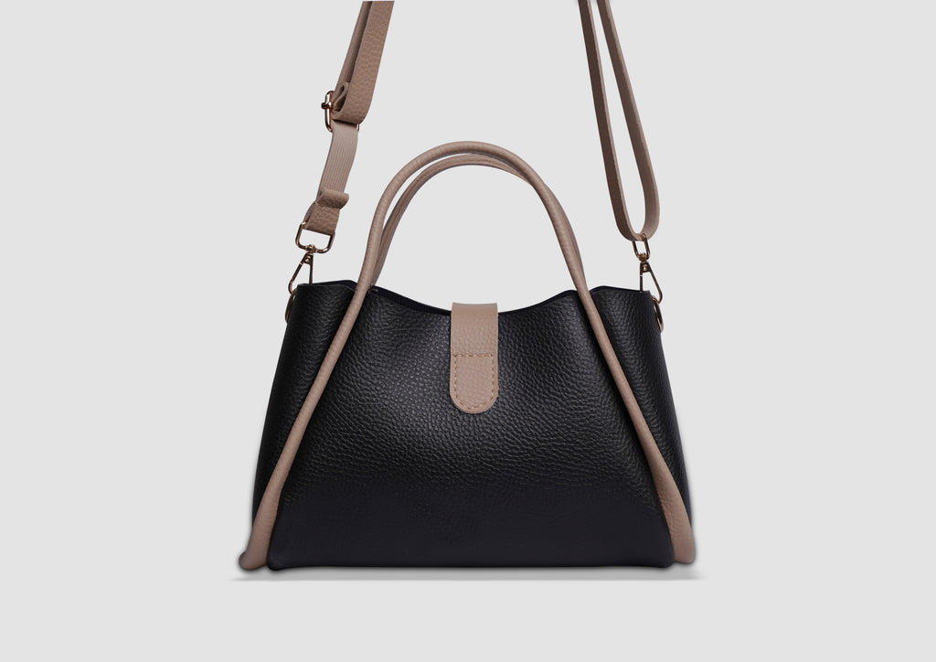 Mini Bee Handbag – Premium Faux Leather Women’s Shoulder & Crossbody Bag | Lock Closure | Gold-Tone Accessories