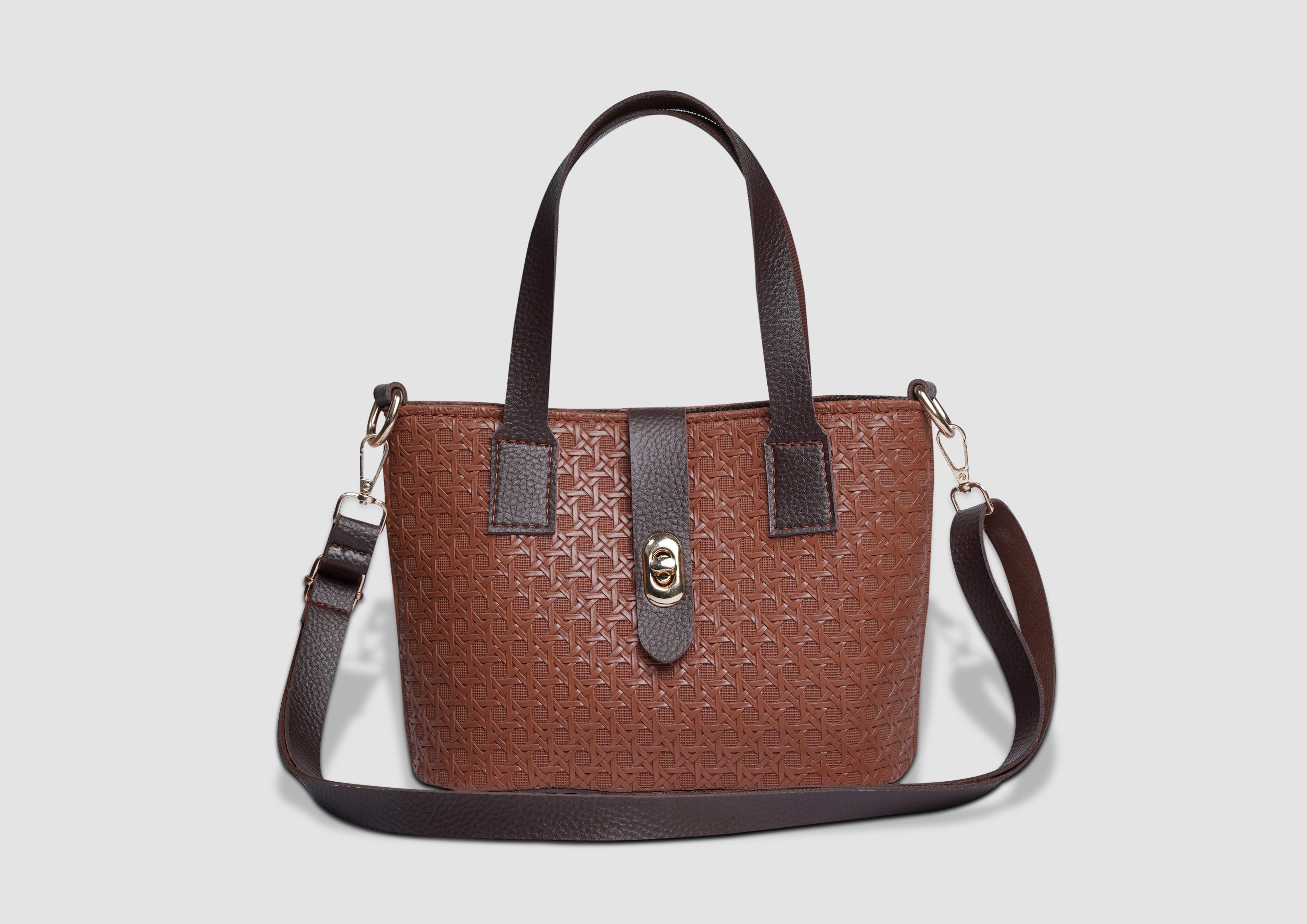 Petals Basket Handbag – Premium Faux Leather Women’s Crossbody & Shoulder Bag | Zipper Closure | Multiple Colors