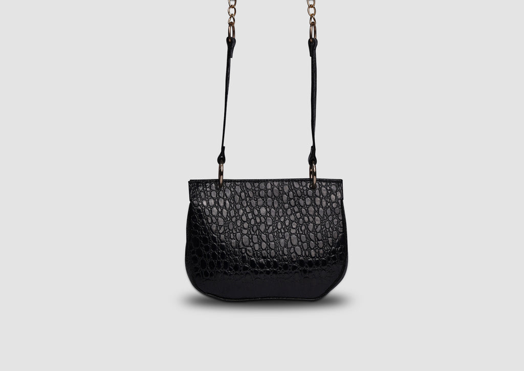 Blooms Mini Handbag – Premium Faux Leather Crossbody Bag for Women | Lock & Flap | Gold-Tone Accessories