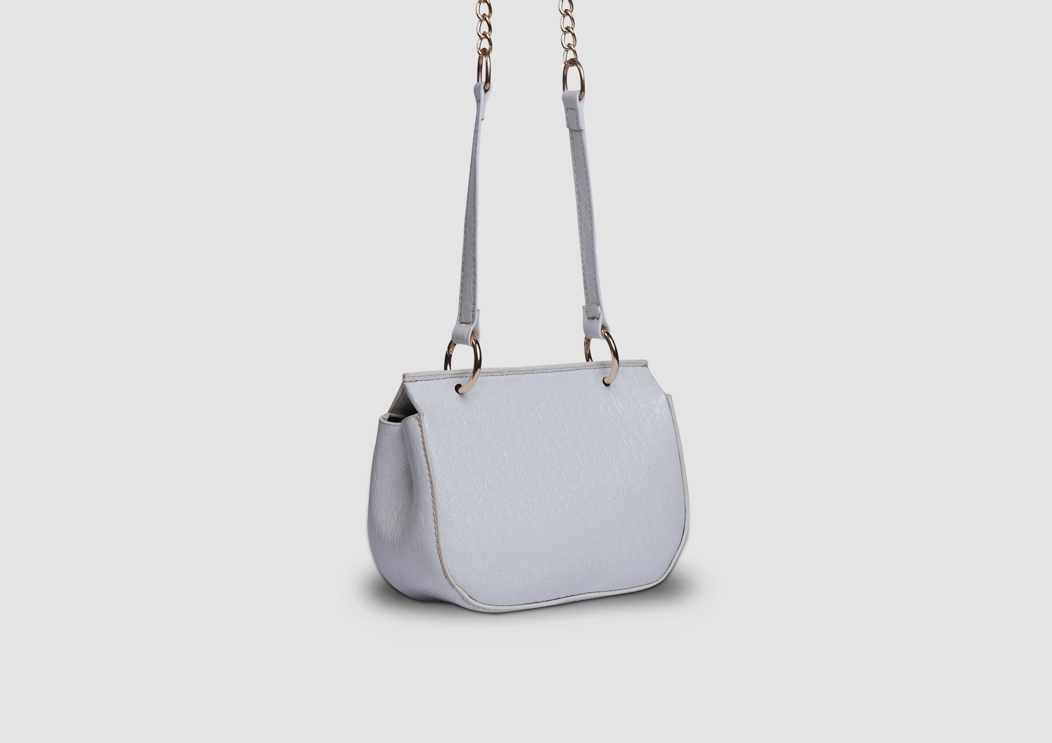 Blooms Mini Handbag – Premium Faux Leather Crossbody Bag for Women | Lock & Flap | Gold-Tone Accessories