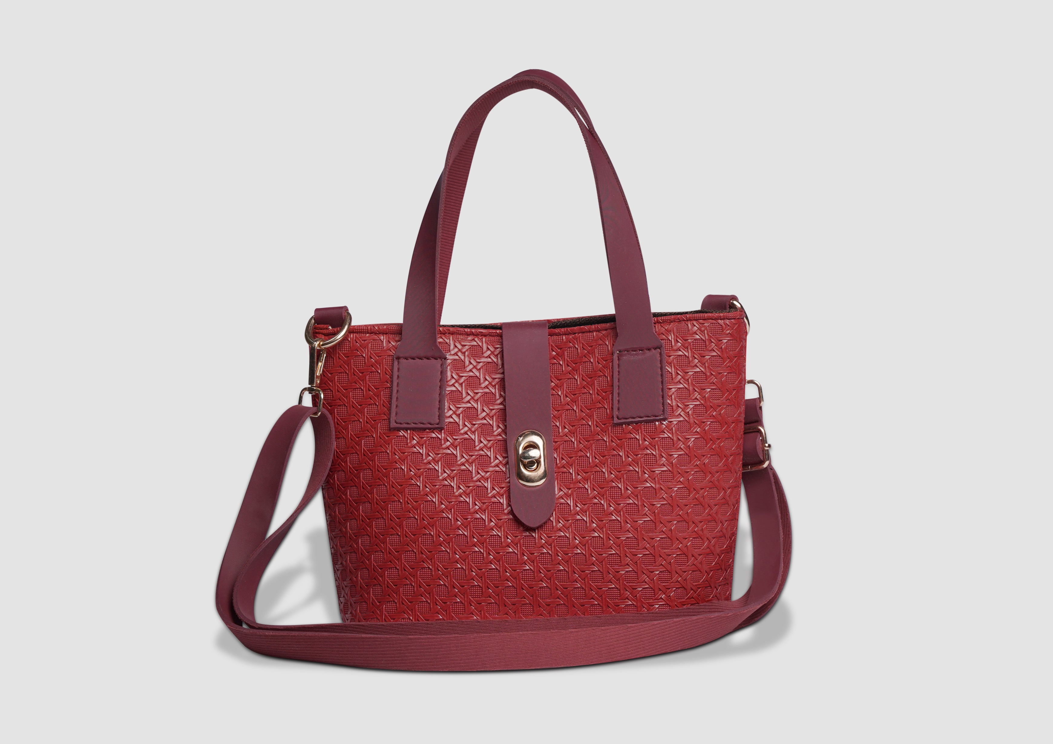 Petals Basket Handbag – Premium Faux Leather Women’s Crossbody & Shoulder Bag | Zipper Closure | Multiple Colors