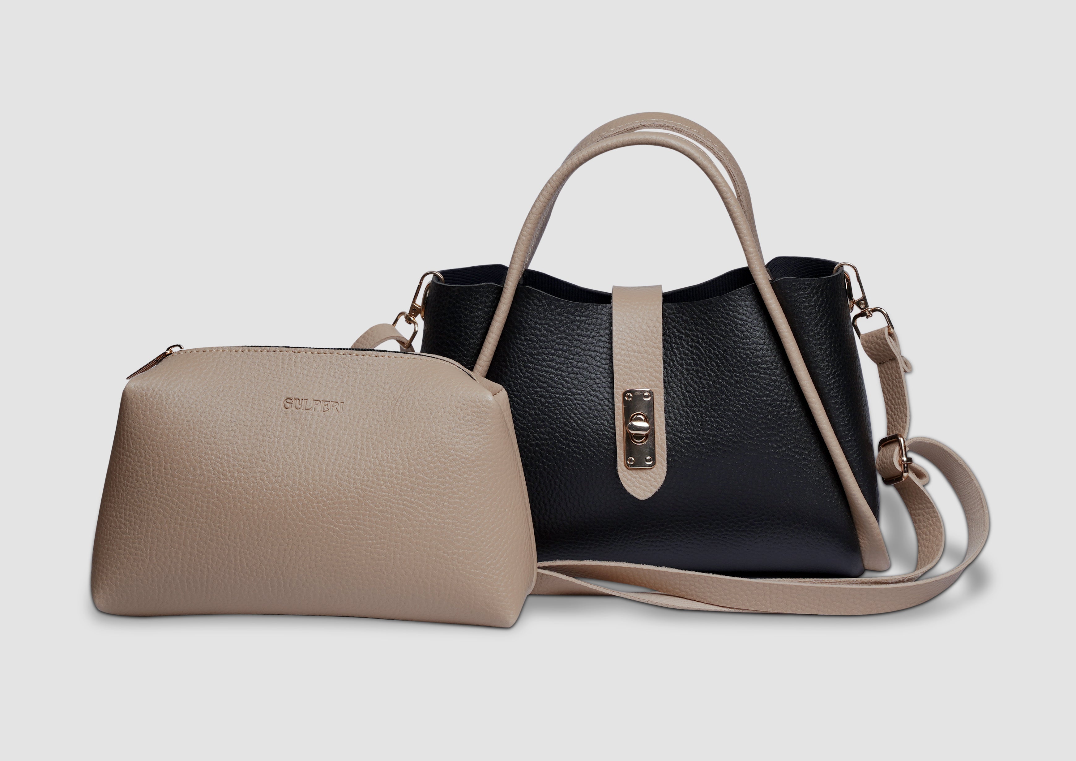 Mini Bee Handbag – Premium Faux Leather Women’s Shoulder & Crossbody Bag | Lock Closure | Gold-Tone Accessories